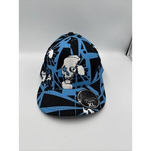 Size XL- J DEMPSEY - SKULL Skeleton Hat Fitted *RARE*